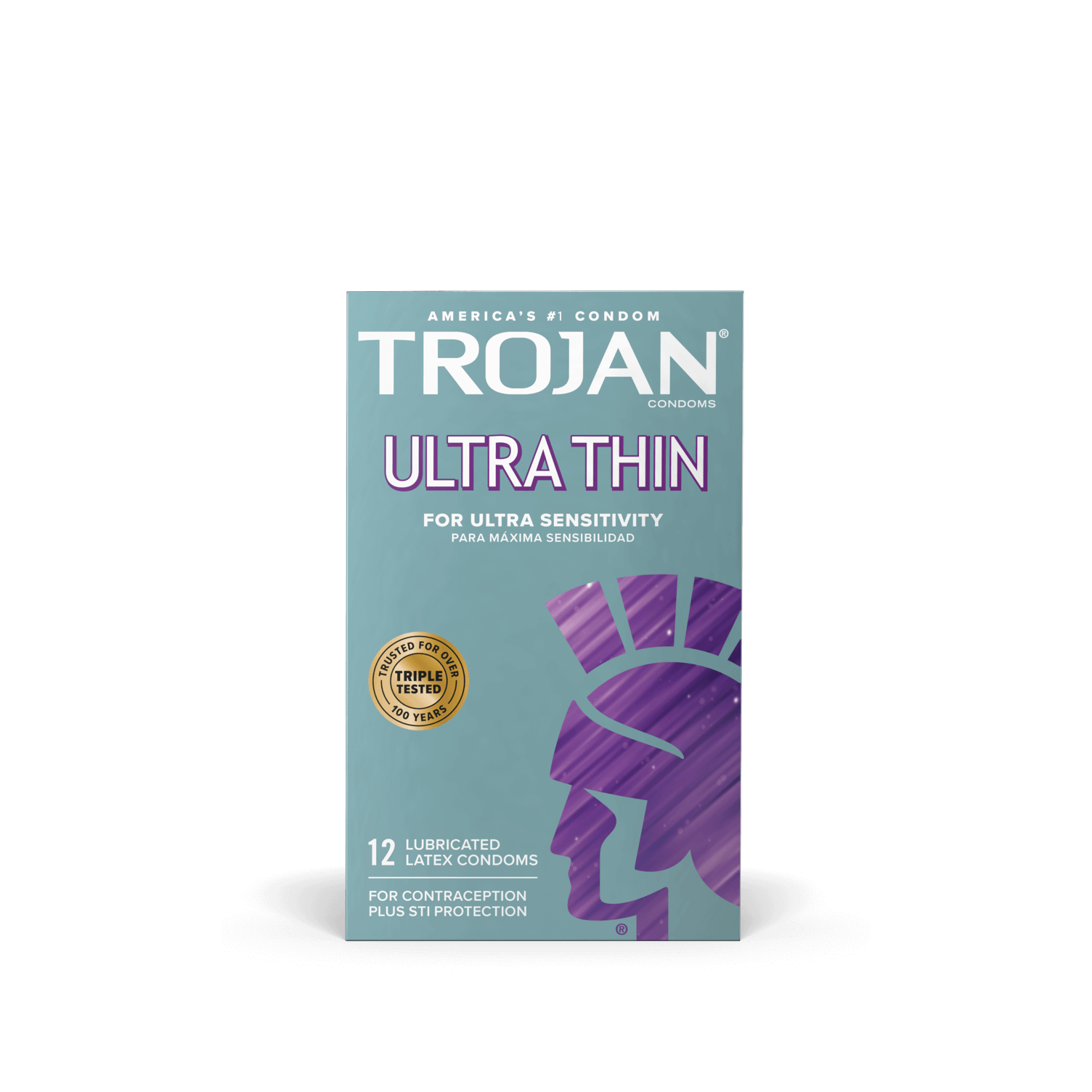 Trojan Ultra Thin Lubricated Condoms.