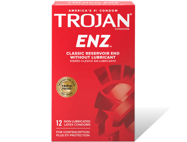 Trojan ENZ Non-Lubricated Condoms.