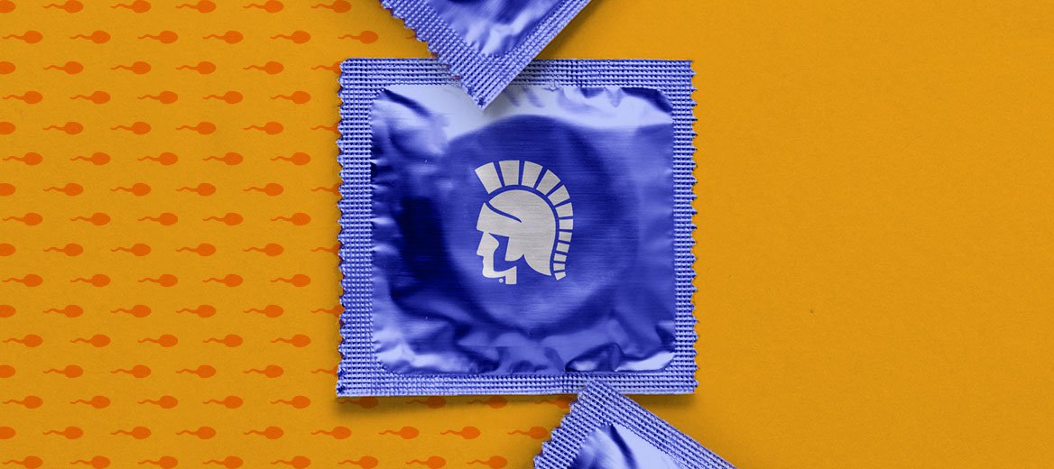 Trojan condom used to prevent pregnancy