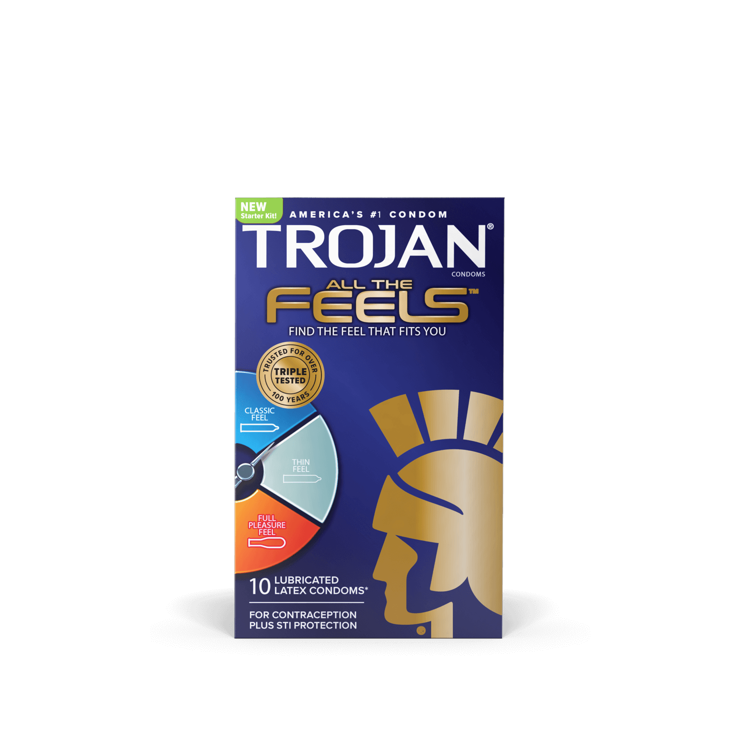Trojan All the Feels Condom Starter Kit.