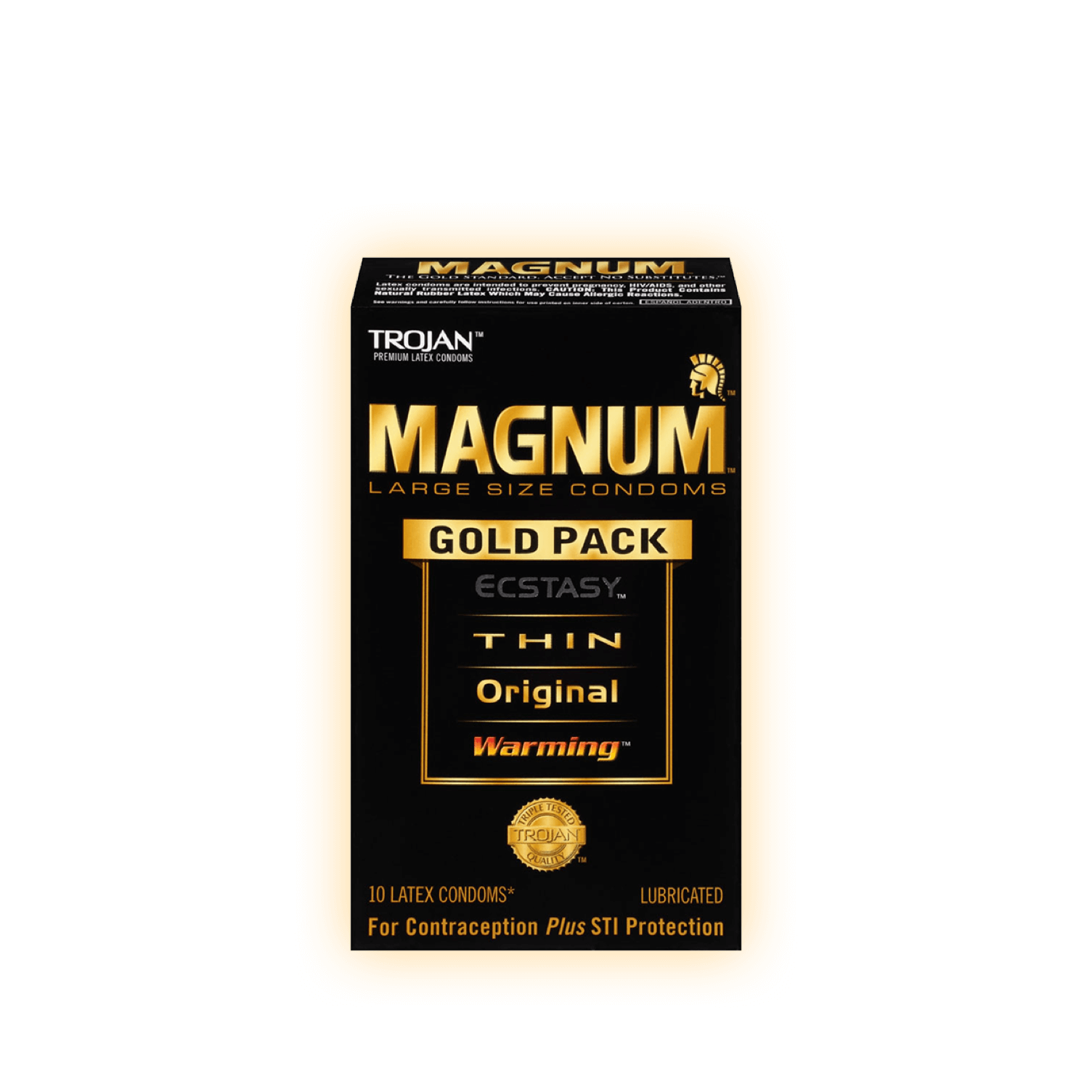 Magnum Condom Gold variety pack.