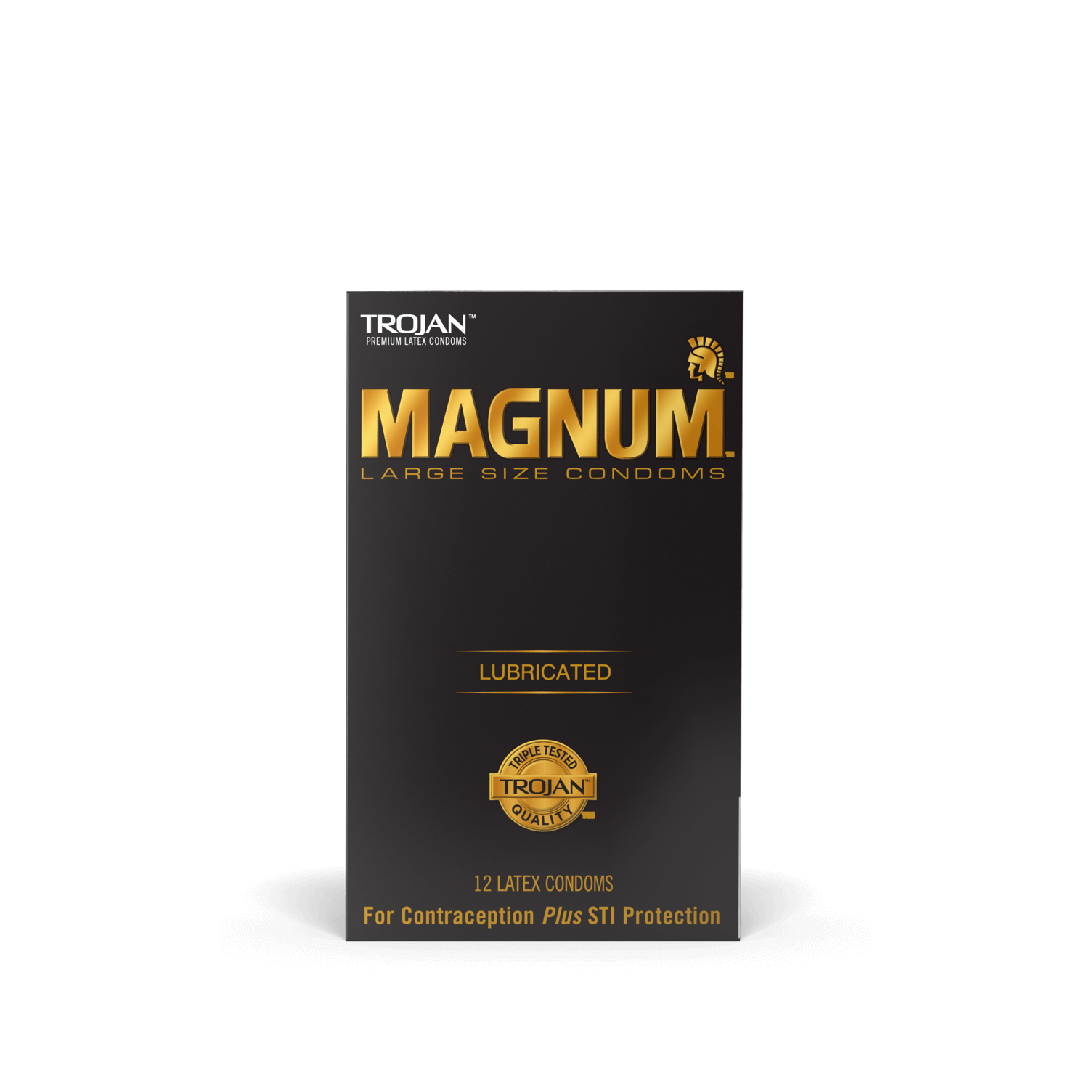 Magnum Large Sized Lubricated Condoms.