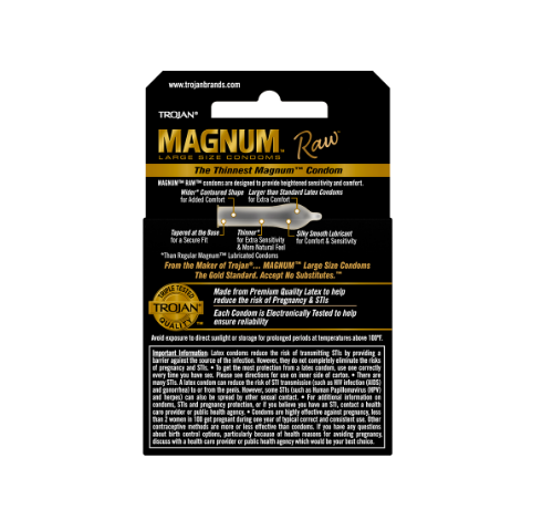 Magnum Raw Condoms.