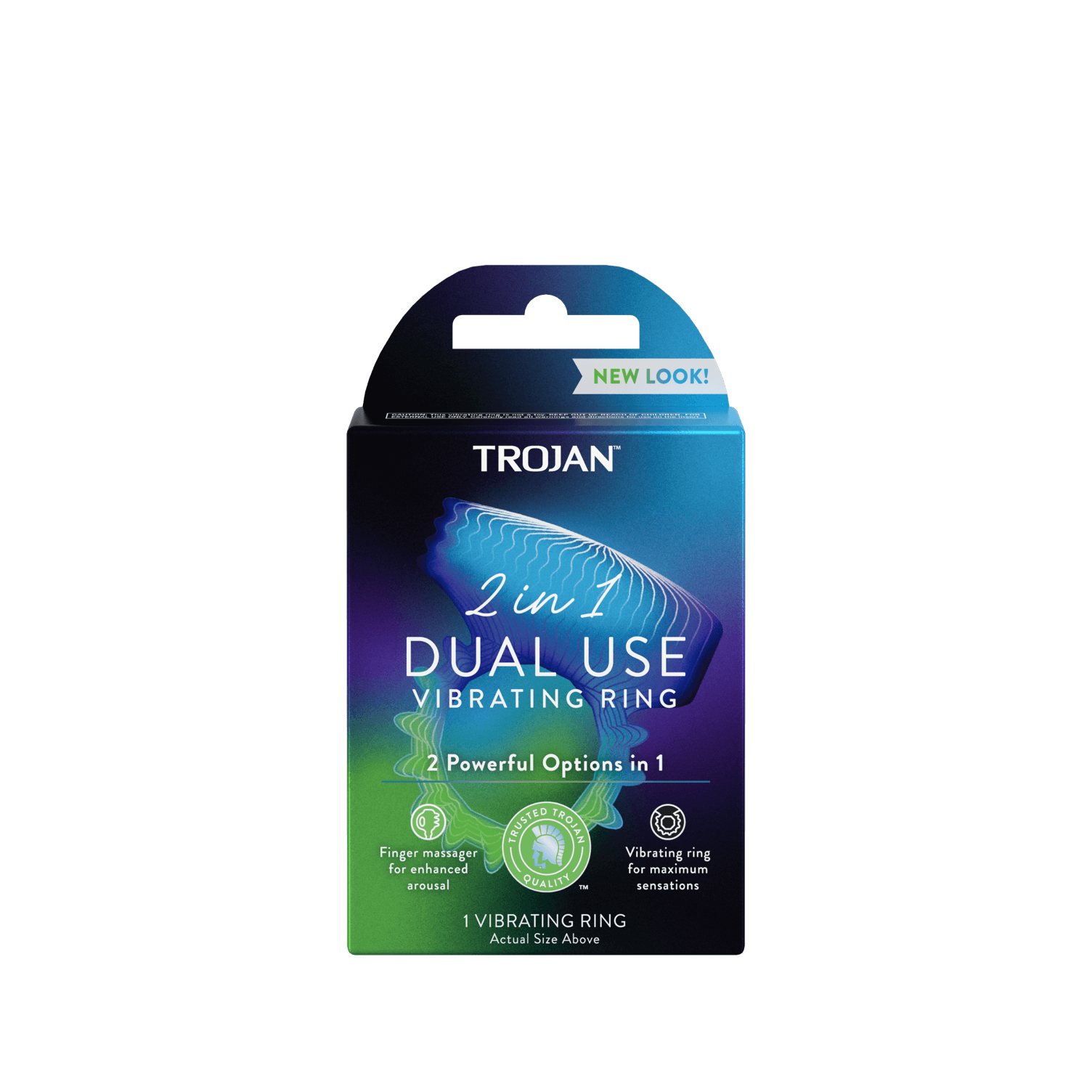 Trojan 2-in-1 Dual Use Vibrating Ring.