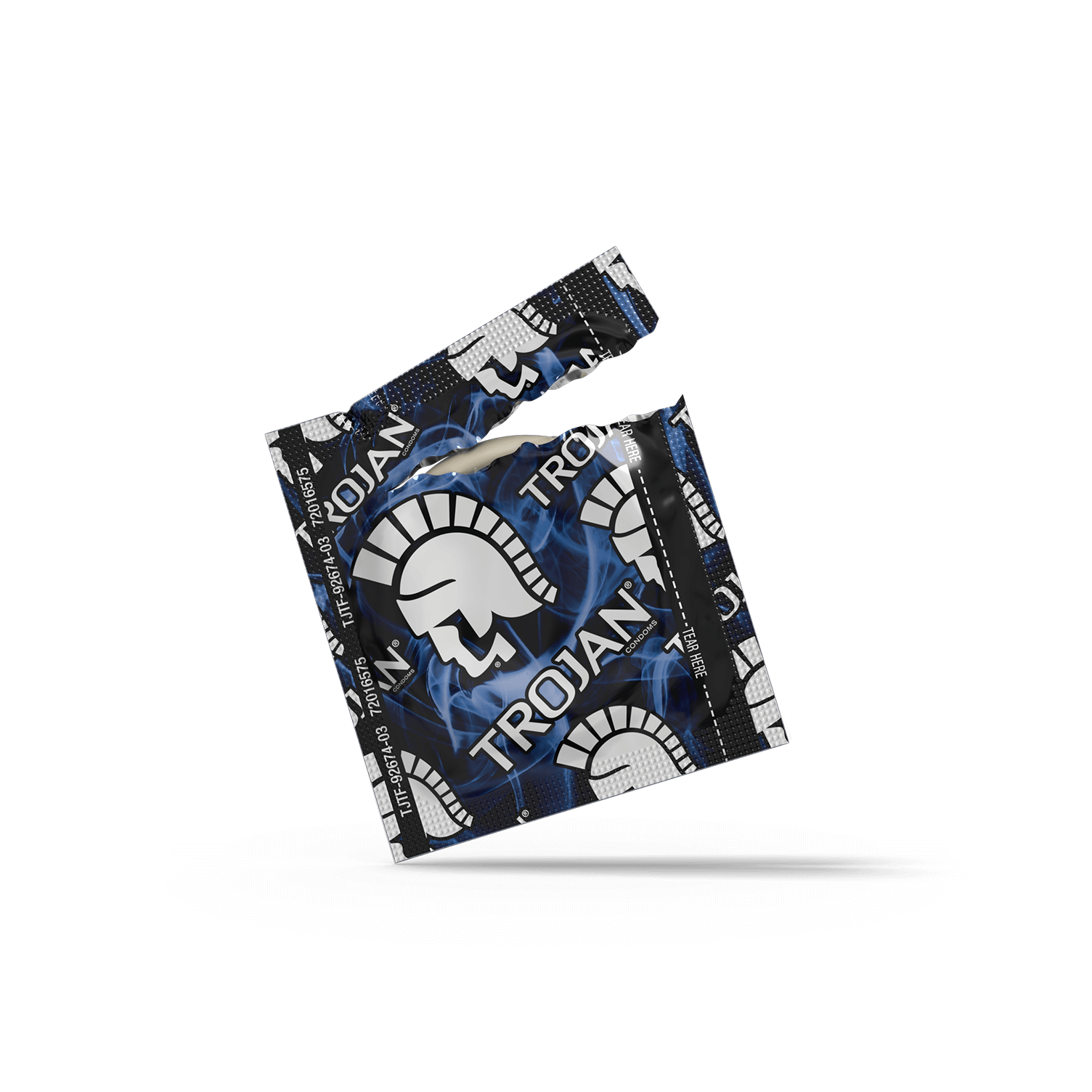 Trojan Bareskin Condom wrapper.