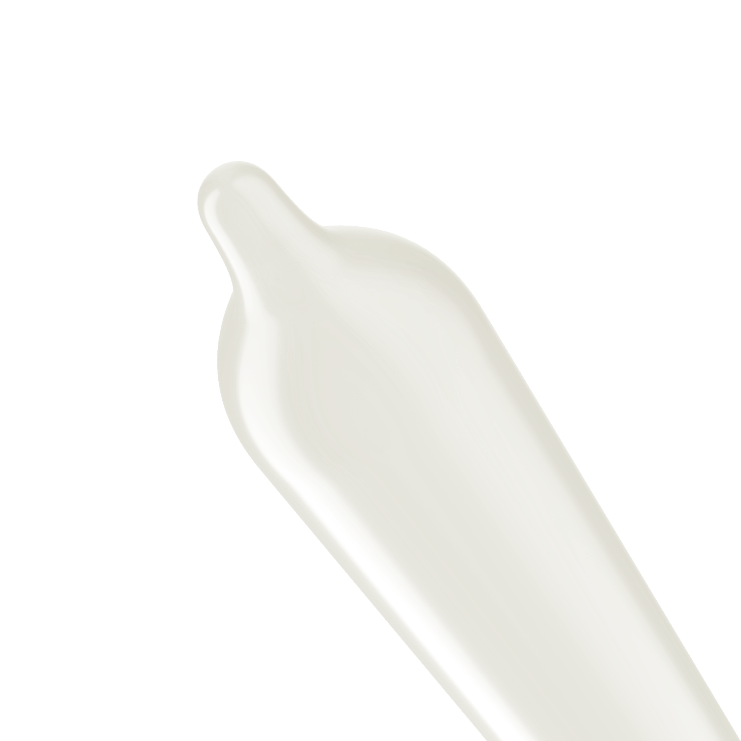 Trojan Supra Bareskin thin straight shaped condom with reservoir tip.