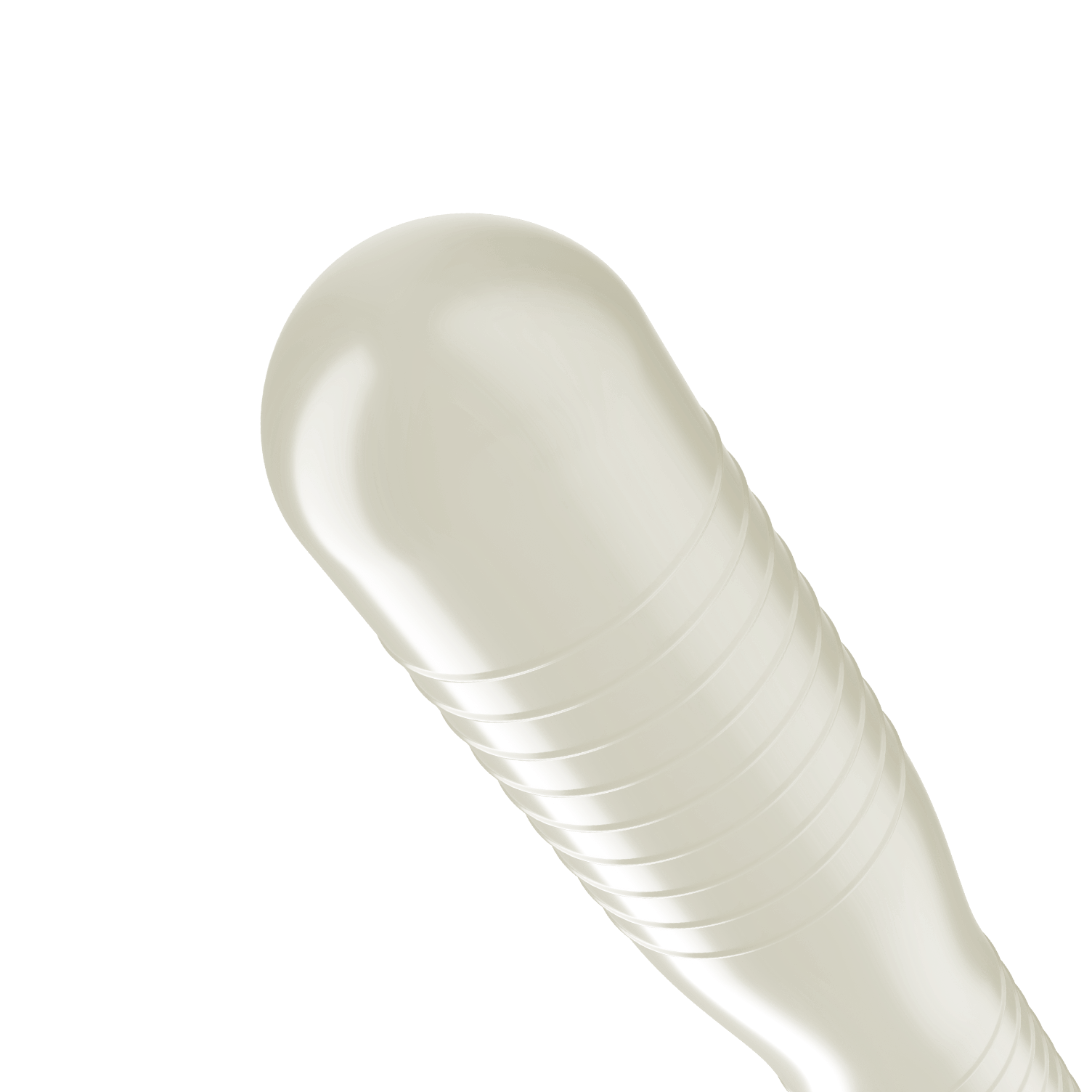 Trojan Double Ecstasy bulbous double deep ribbed shaped condom with tapered base.