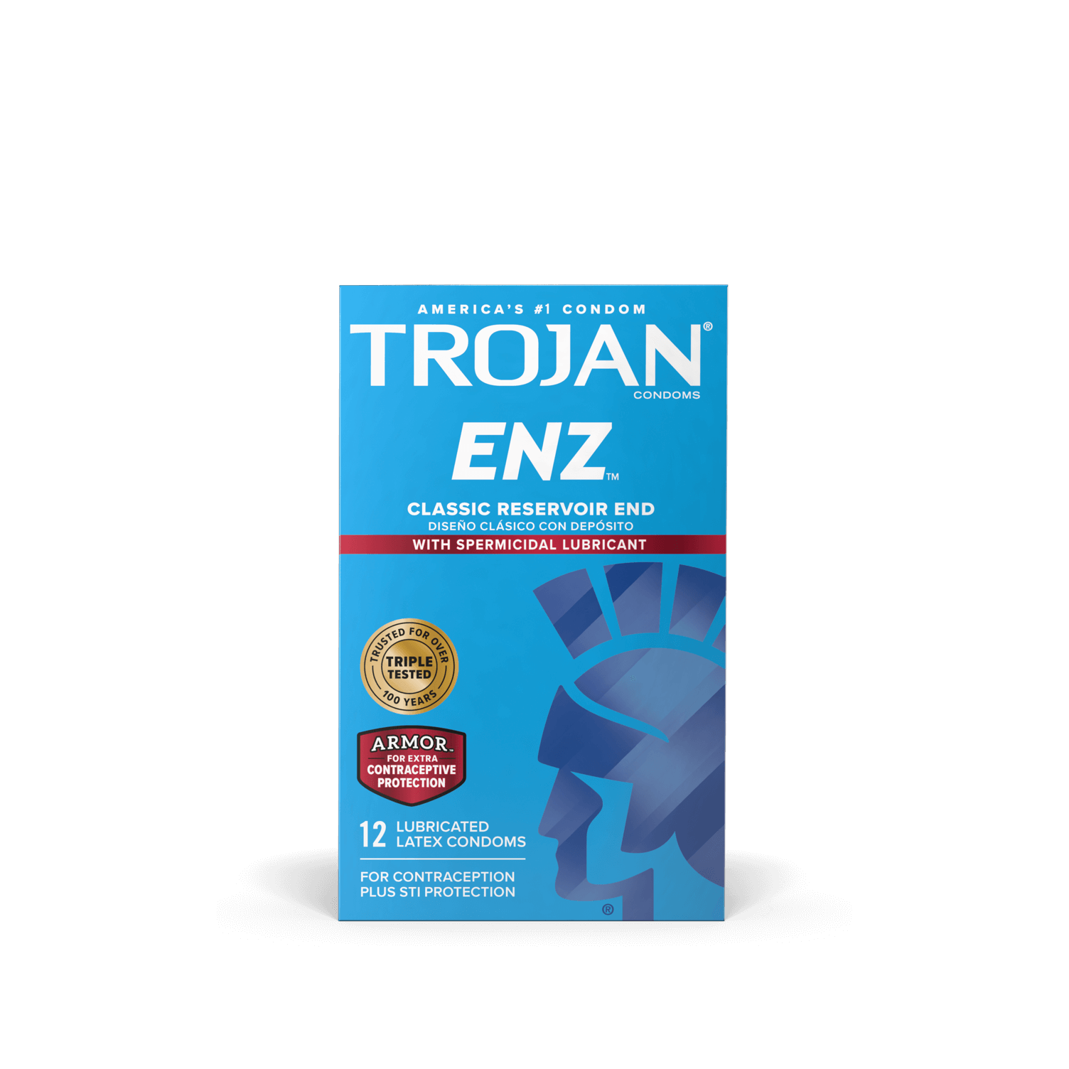 Trojan ENZ Spermicidal Condoms.