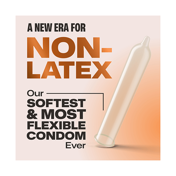 Trojan Bareskin Raw Condom back of package.