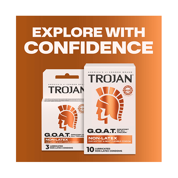 Trojan Bareskin Raw condom package and wrapper.