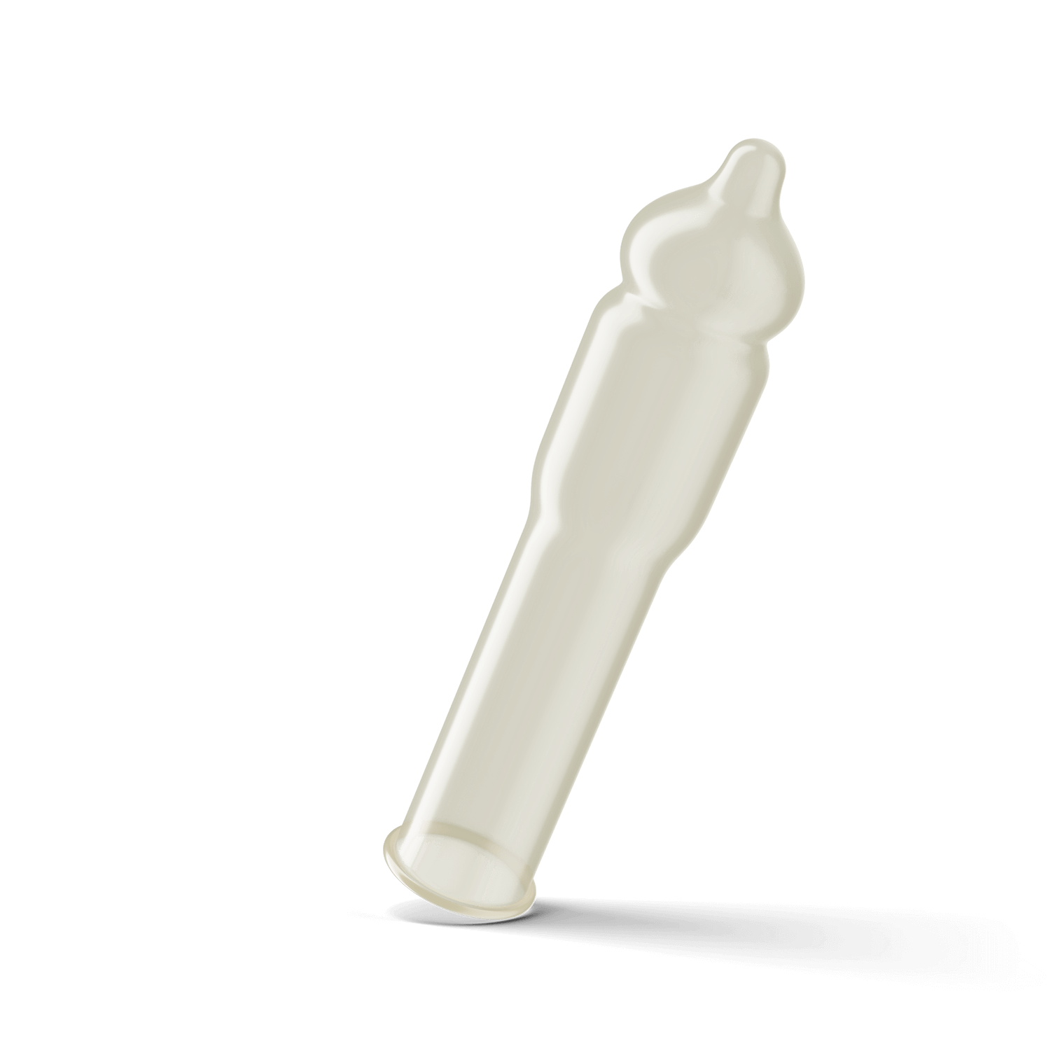 Trojan Ultra Fit Sensitive Tip Feel Condom bulbous shape.