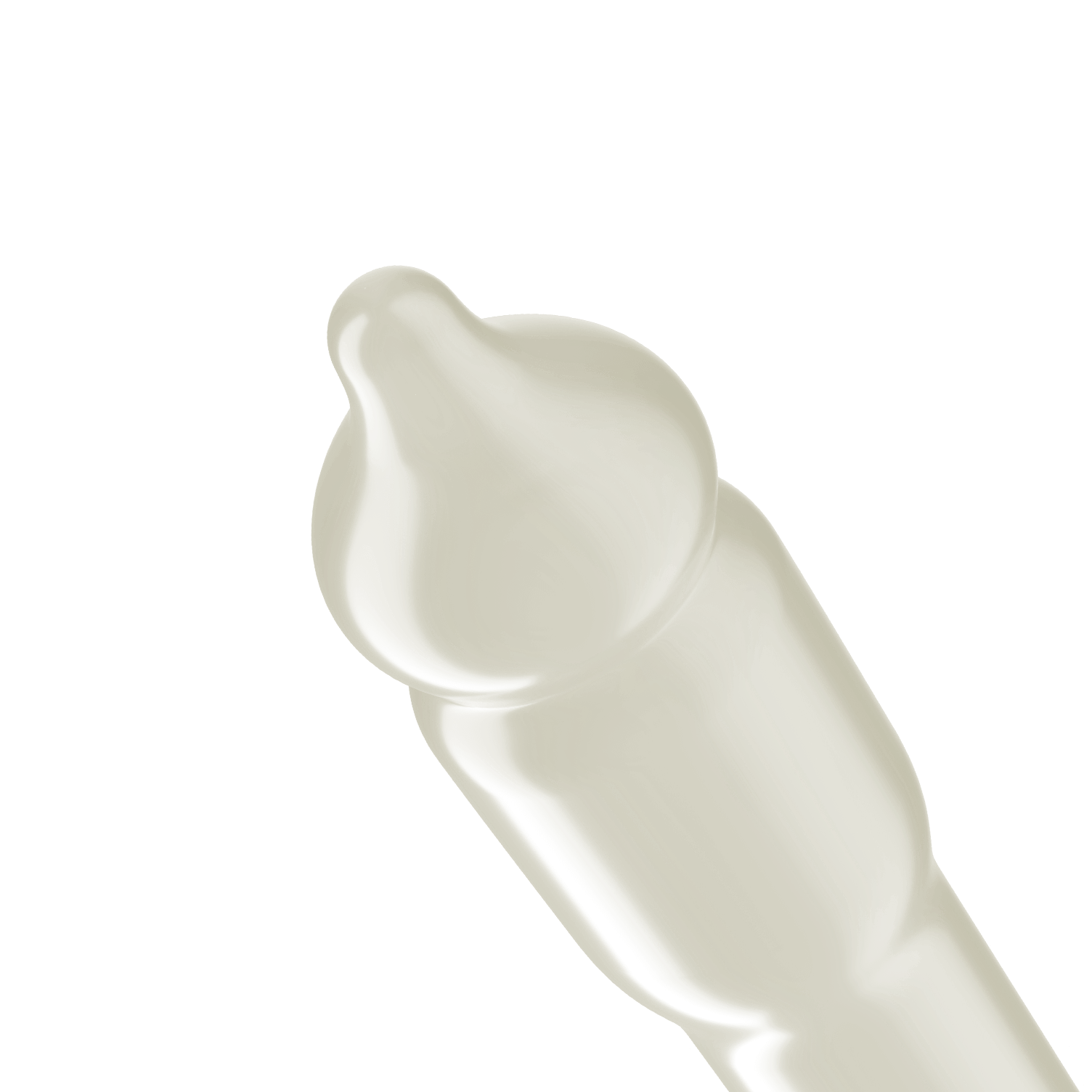 Trojan Ultra Fit Sensitive Tip Feel Condom bulbous shape tip.