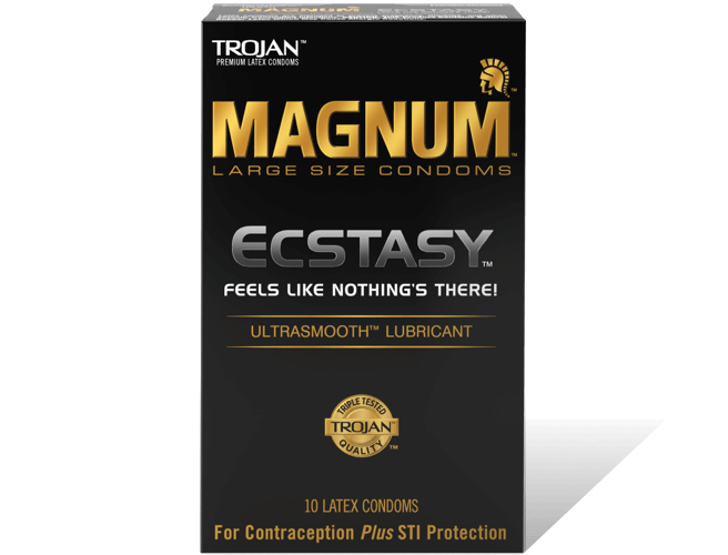 Magnum Ecstasy Lubricated Condoms.