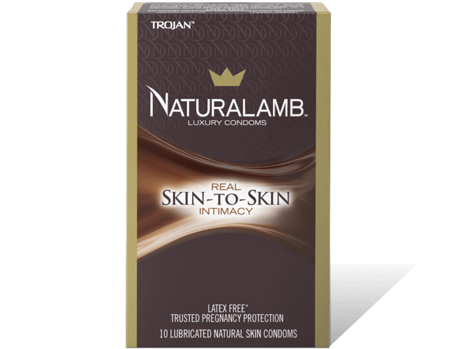 Trojan Naturalamb non-latex condoms.