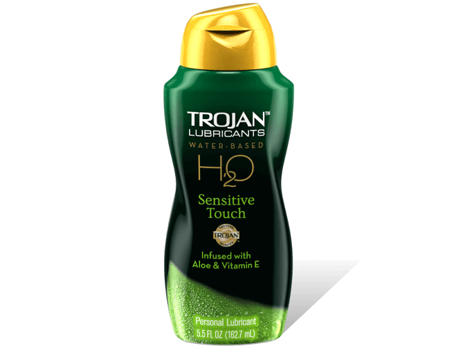 Trojan H2O Sensitive Touch Water-Based Lubricant.