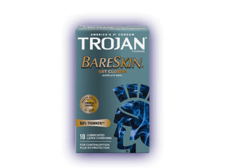 Trojan Bareskin Condoms.